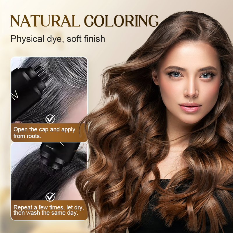 🛒 ACHETEZ 1, OFFERT 1 ! ✨ Peigne Instantané pour Cheveux – Couvre les Gris, Application Rapide & Résistant à l'Eau 🌿💇‍♀️
