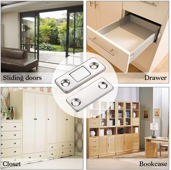 🚪 Achetez-en trois, obtenez-en cinq ! 🔧 Butoir de porte magnétique sans trou — installation facile, fermeture silencieuse, tension réglable, idéal pour une utilisation à la maison ou au bureau ✨📦