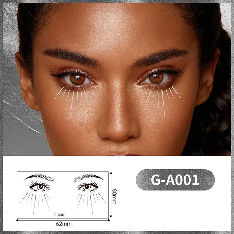 💖Autocollants de maquillage doré longue tenue pour les yeux💖