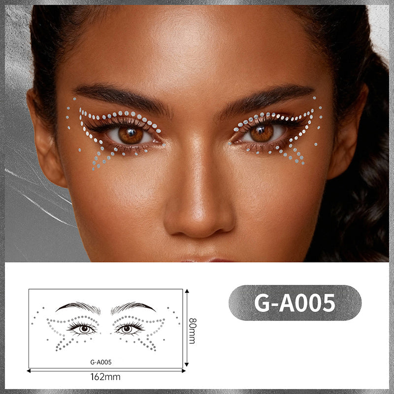 💖Autocollants de maquillage doré longue tenue pour les yeux💖