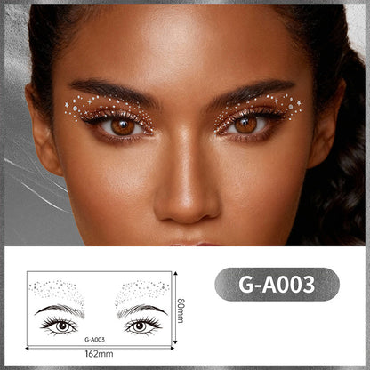 💖Autocollants de maquillage doré longue tenue pour les yeux💖