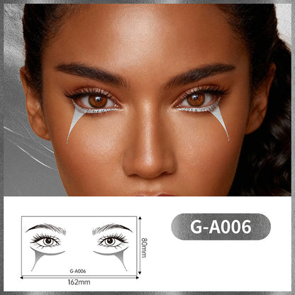 💖Autocollants de maquillage doré longue tenue pour les yeux💖