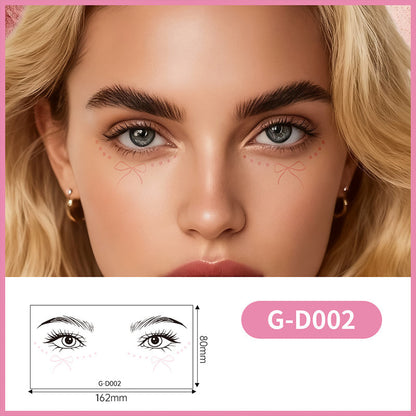 💖Autocollants de maquillage doré longue tenue pour les yeux💖