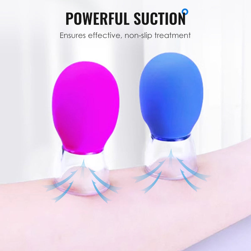 Ventouses de massage à aspiration sous vide en verre et en silicone