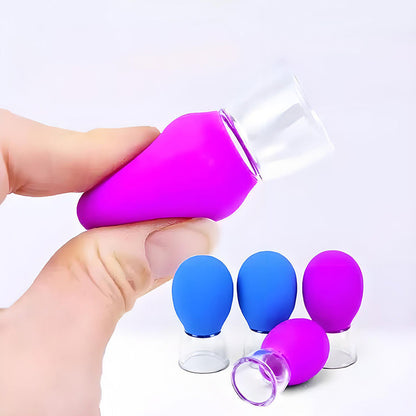 Ventouses de massage à aspiration sous vide en verre et en silicone