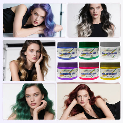 📢📢50 % de réduction !!!✨Cire colorante temporaire pour cheveux