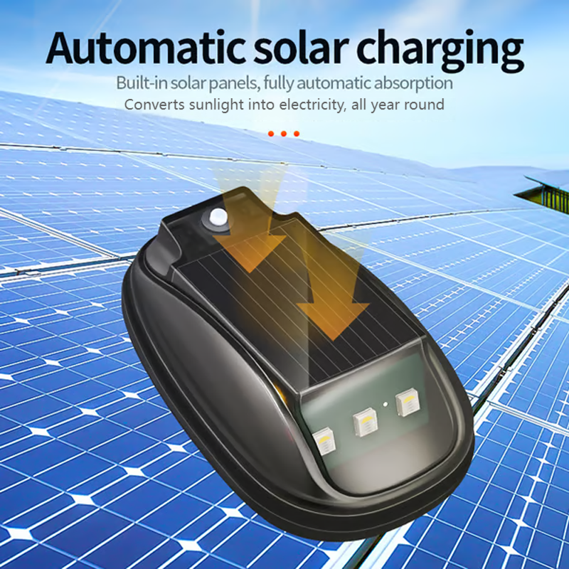 Lumière solaire étanche pour toit de voiture avec télécommande