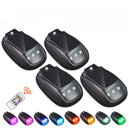 Lumière solaire étanche pour toit de voiture avec télécommande