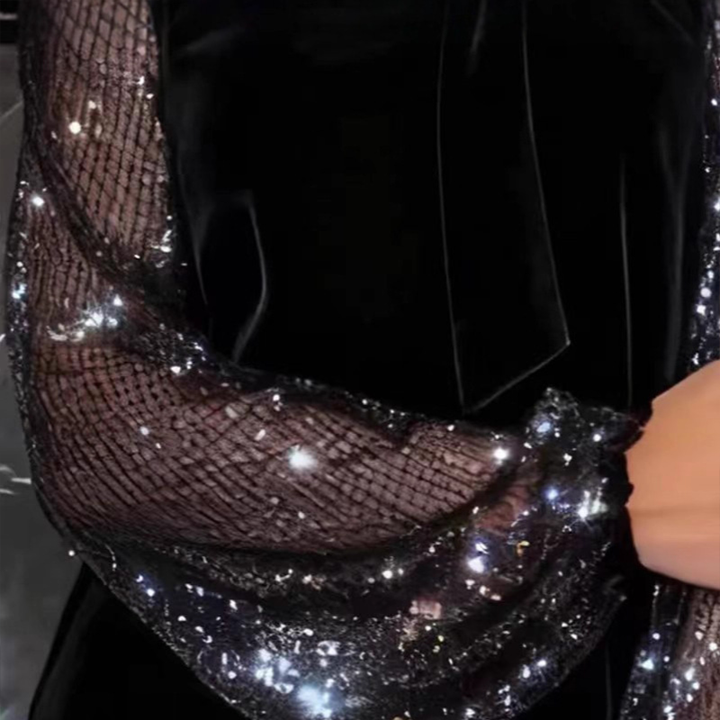 📢📢50 % de réduction !!!⏰Robe à nœud papillon et paillettes pour femme ✨👗