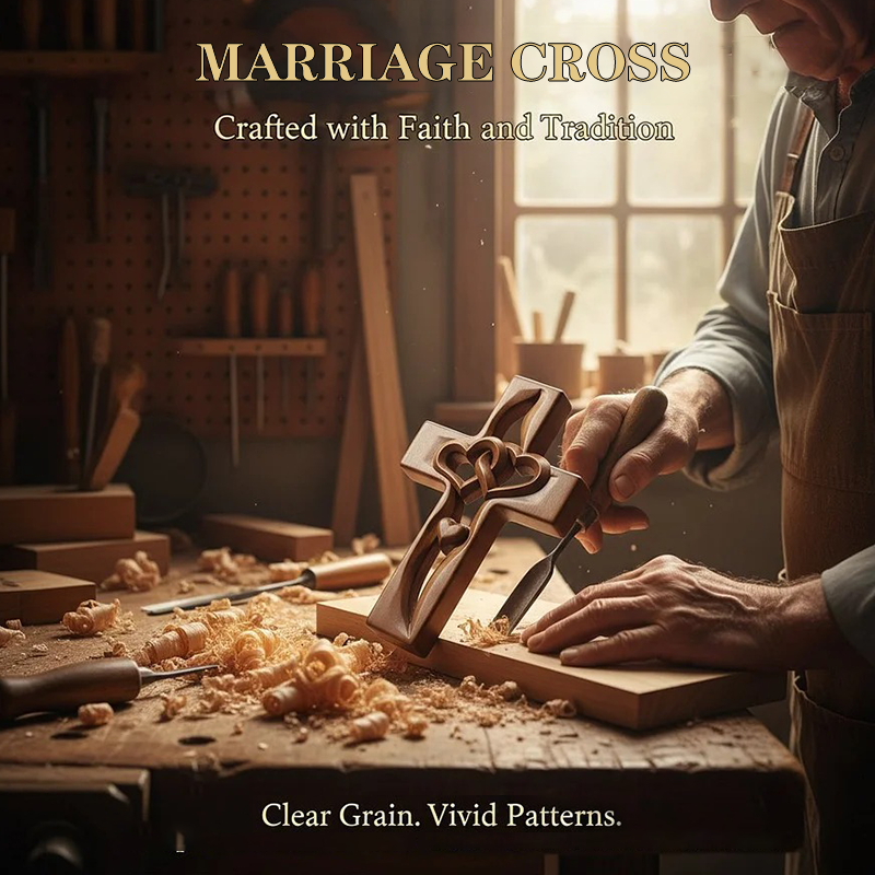 🎄 Promotion Exceptionnelle de Noël🎁Marriage Cross for Wall Decoration