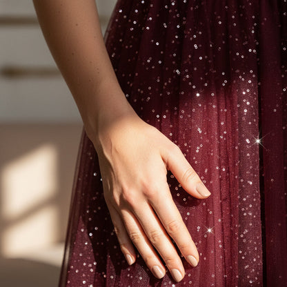 🎁Nouveau 51 % DE RÉDUCTION 👗 Ensemble top femme à paillettes et jupe en tulle - un ensemble deux pièces magnifique et élégant ✨