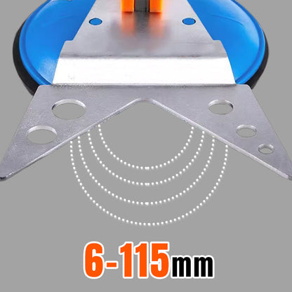 Fixateur de positionnement précis d'ouverture de carrelage à ventouse
