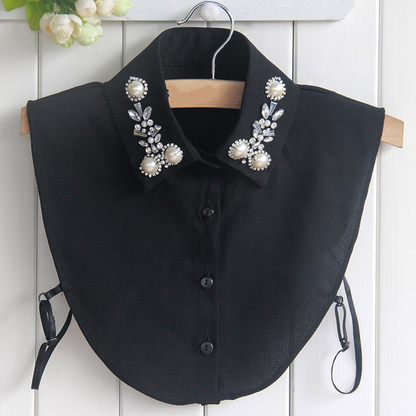 📢📢60 % de réduction !!!✨Élégant faux col en fausses perles et strass