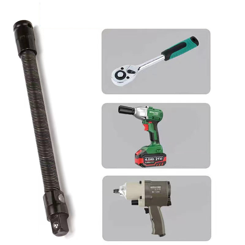 🔧🌀 1/2' Flexible Socket Extension Bar! Conquer Tight Spaces in Seconds🔩🚗