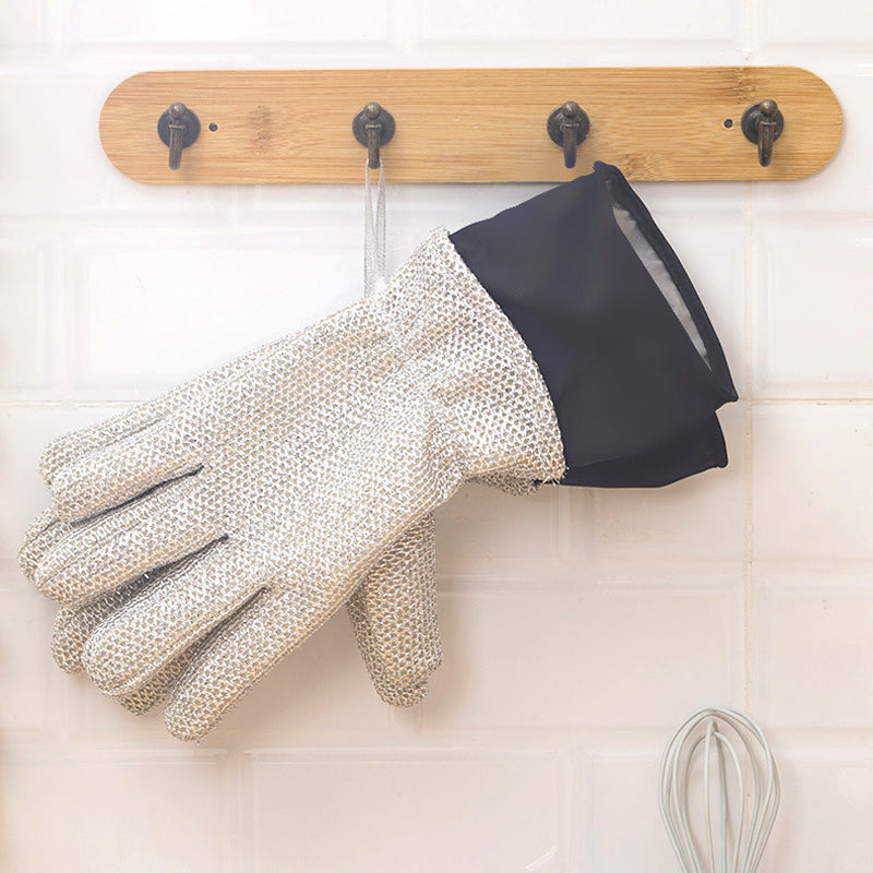 Gants de Nettoyage en Laine d'Acier avec Doublure Chaude