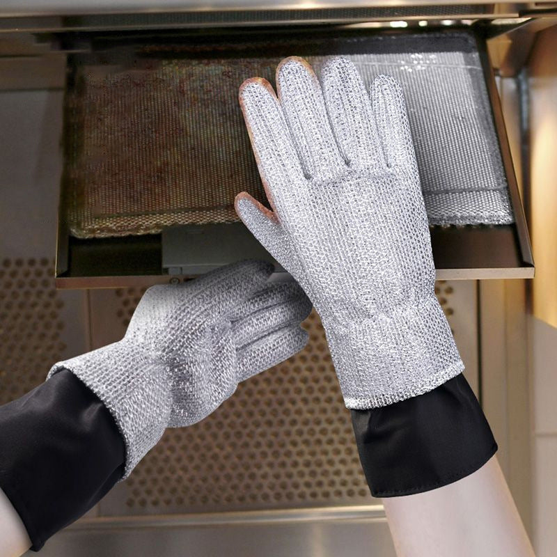 Gants de Nettoyage en Laine d'Acier avec Doublure Chaude