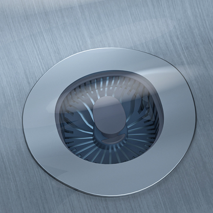 Bouchon de vidange d'évier escamotable avec crépine