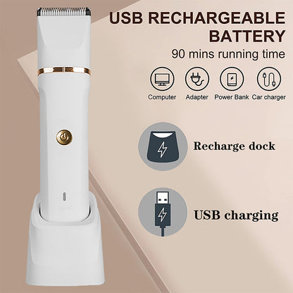 💇‍♂️ 50% DE RÉDUCTION! 🔥 Tondeuse Électrique 3 en 1 pour Poils Corporels – Sans Fil, Précise & Idéale Pour Une Toilette Intime Confortable 🪒