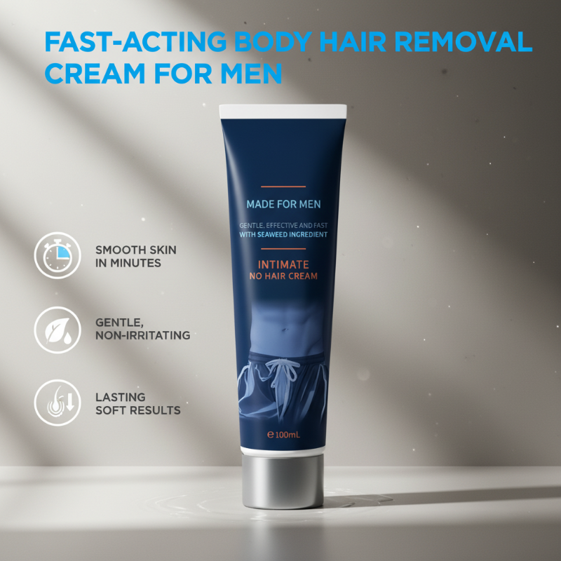 🧴 ACHETEZ 2, OFFERT 1 ! ✨ Crème Dépilatoire Homme à Action Rapide – Peau Lisse, Sans Irritation & Formule Nourrissante 🌿