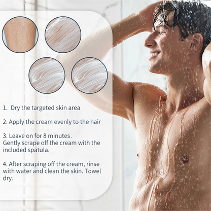 🧴 ACHETEZ 2, OFFERT 1 ! ✨ Crème Dépilatoire Homme à Action Rapide – Peau Lisse, Sans Irritation & Formule Nourrissante 🌿