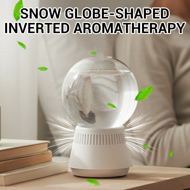 Diffuseur d’Aromathérapie Inversé en Forme de Boule à Neige