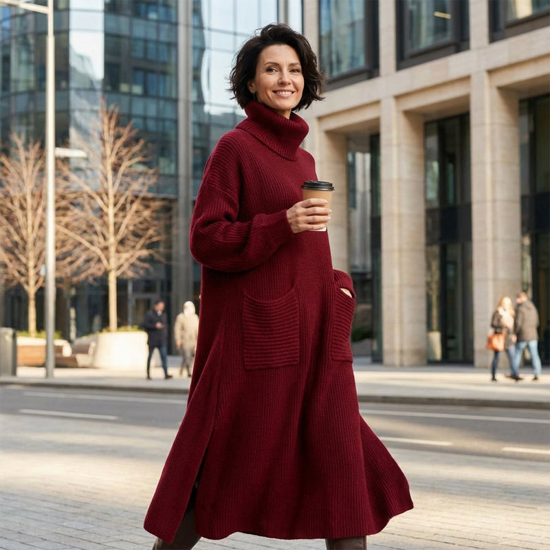 ✨️DERNIER JOUR - OFFRE SPÉCIALE -60%⏰Robe pull à col roulé et manches longues pour femme