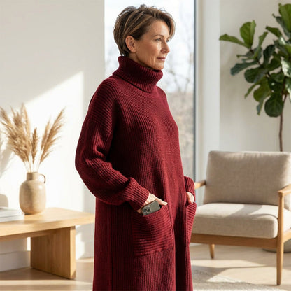 ✨️DERNIER JOUR - OFFRE SPÉCIALE -60%⏰Robe pull à col roulé et manches longues pour femme