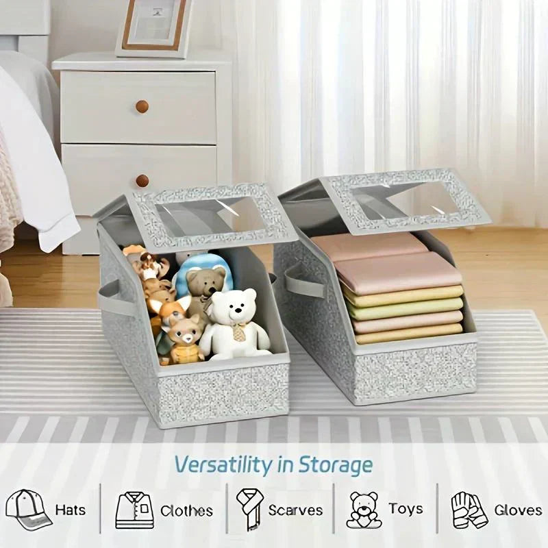 🧢 60% DE RÉDUCTION ! 🎉 Boîtes Empilables pour Casquettes – Transparentes, Modulables & Gain de Place ⚾📦