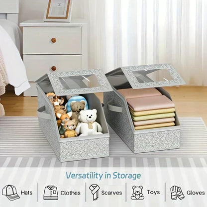 🧢 60% DE RÉDUCTION ! 🎉 Boîtes Empilables pour Casquettes – Transparentes, Modulables & Gain de Place ⚾📦