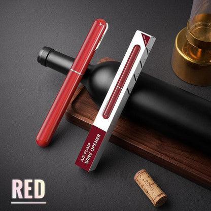 🍷 50% de réduction! ✨ Tire-bouchon à Pression d'Air – Ouvre en 3 Secondes, Design Stylo & Bouchon Inclus 🎁