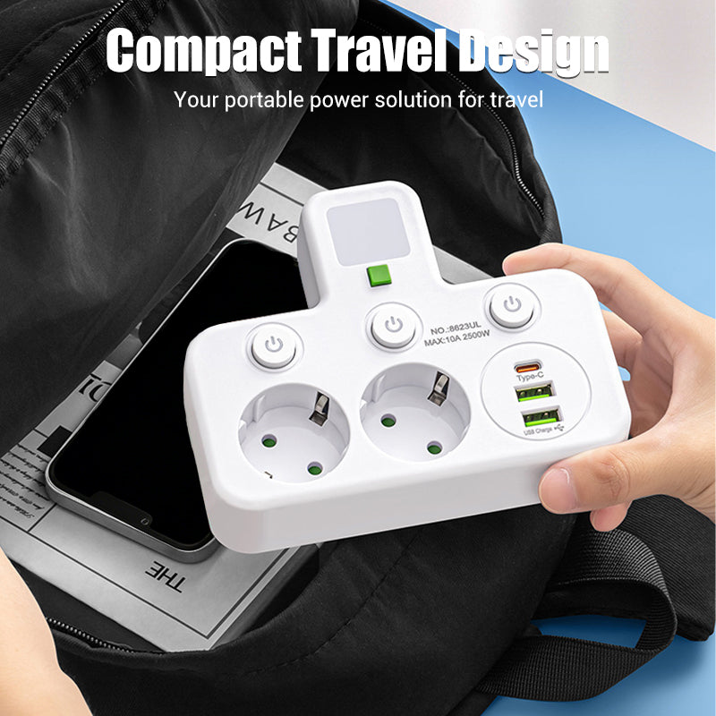 📢📢50 %  DE RÉDUCTION !! ⏰Multiprise intelligente avec ports USB