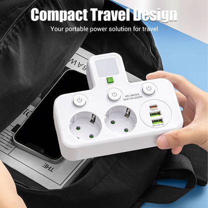 📢📢50 %  DE RÉDUCTION !! ⏰Multiprise intelligente avec ports USB