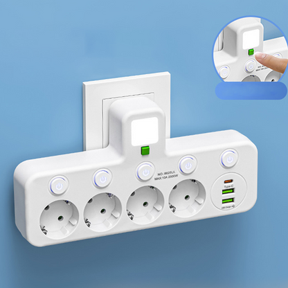 📢📢50 %  DE RÉDUCTION !! ⏰Multiprise intelligente avec ports USB