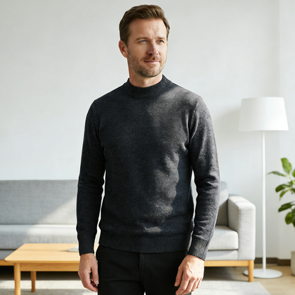 📢📢60 %  RABATT !! ⏰Thermofutter-Pullover mit Stehkragen für Herren