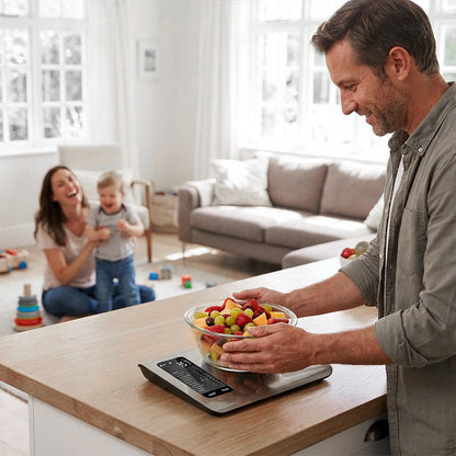 ⚖️Balance Alimentaire Intelligente – Connexion Bluetooth, Suivi des Nutriments & Design Moderne📱
