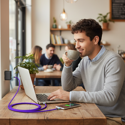🔥 [Achetez 1, obtenez 1 gratuit] 🔥 Câble USB-C 4-en-1, charge rapide PD, synchronisation des données, EXAVON USB-A, Type-C, Lightning, aluminium, compatible