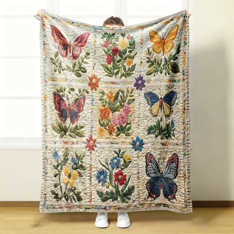 Couverture florale douillette et douce en flanelle