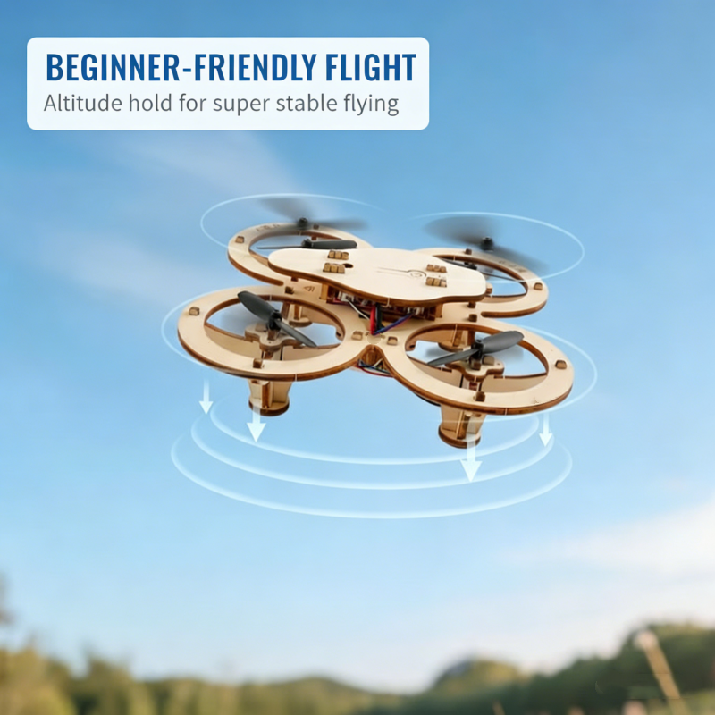 ✈️Kit de construction de drone en bois à monter soi-même pour enfants 🎁💥Livraison gratuite🚀