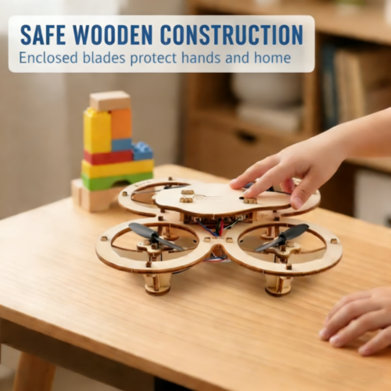 ✈️Kit de construction de drone en bois à monter soi-même pour enfants 🎁💥Livraison gratuite🚀