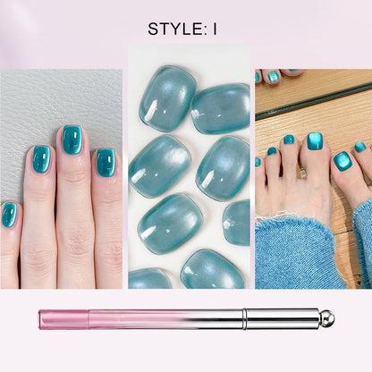 📢📢50 % de réduction !! ⏰ Stylo Gel « Œil de Chat » Tout-en-Un - Effet Professionnel à la Maison 💅
