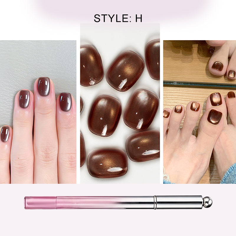 📢📢50 % de réduction !! ⏰ Stylo Gel « Œil de Chat » Tout-en-Un - Effet Professionnel à la Maison 💅
