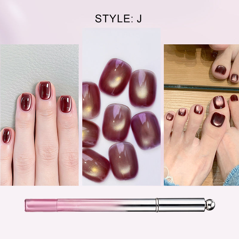 📢📢50 % de réduction !! ⏰ Stylo Gel « Œil de Chat » Tout-en-Un - Effet Professionnel à la Maison 💅