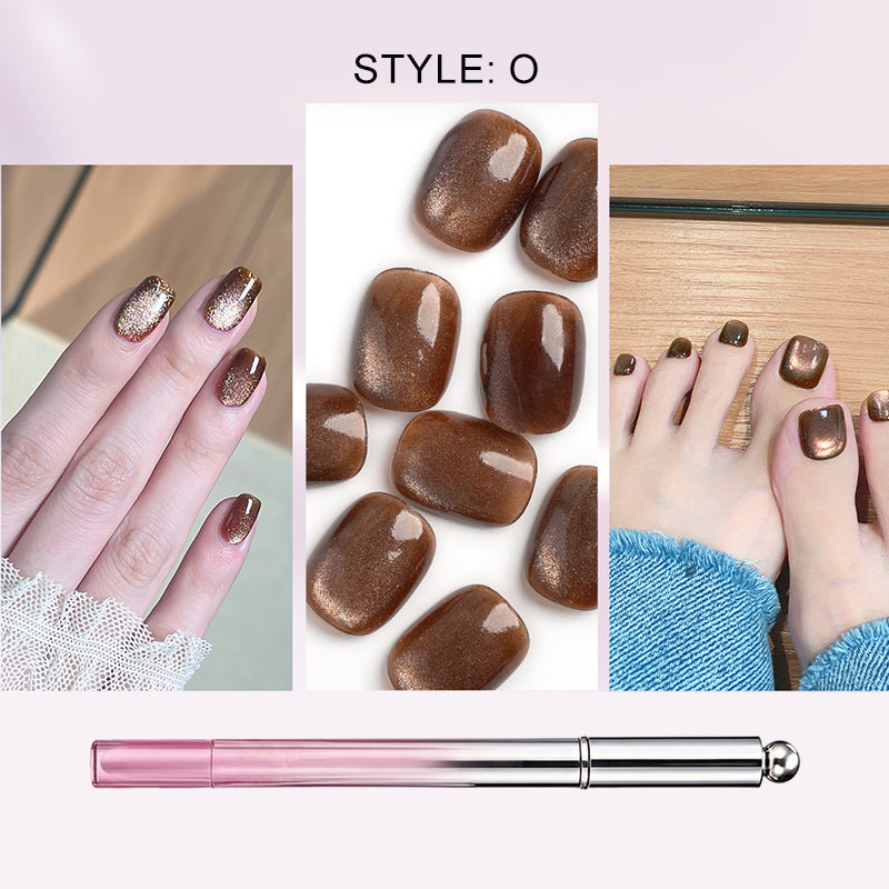 📢📢50 % de réduction !! ⏰ Stylo Gel « Œil de Chat » Tout-en-Un - Effet Professionnel à la Maison 💅