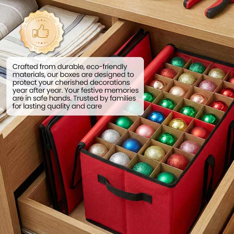 Boîte de rangement pliable pour décorations de Noël