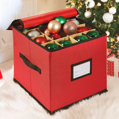 Boîte de rangement pliable pour décorations de Noël