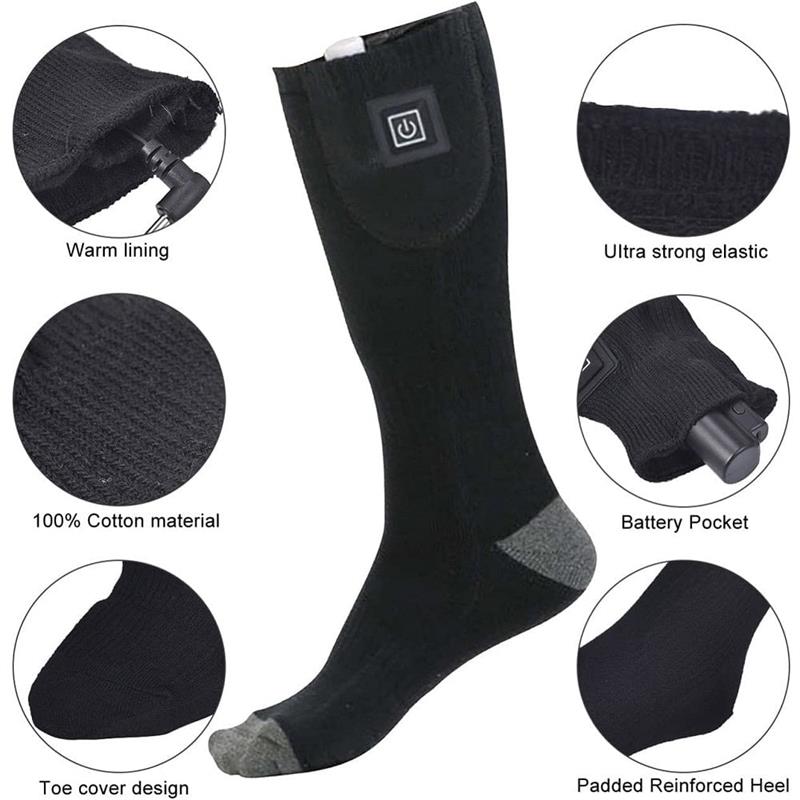🎊 50% off 🎊 Chaussettes chauffantes à température réglable - batterie améliorée - unisexe