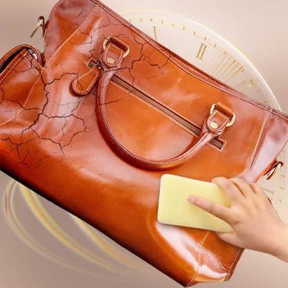 Crème d'entretien et de nettoyage du cuir avec éponge
