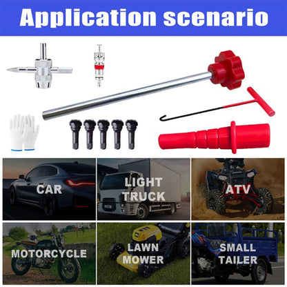 Kit d’outils pour valve de pneu de voiture à changement rapide