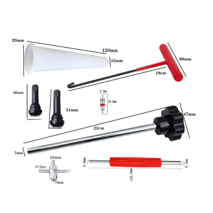 Kit d’outils pour valve de pneu de voiture à changement rapide