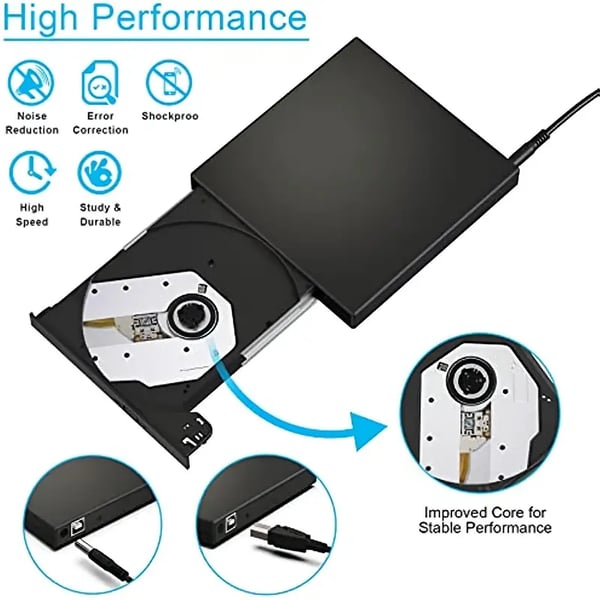📢📢58% de réduction ! 💿💻 Lecteur CD/DVD Externe – Plug & Play, Portable & Compatible Mac/Windows
